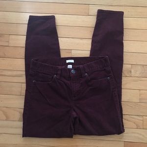 J. Crew skinny corduroy pants